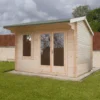 Shire Marlborough 12x14 Ft Apex Tongue & Groove Wooden Cabin With Felt Tile Roof - Assembly Service Included -Outdoor Garden shire marlborough 12x14 ft apex tongue groove wooden cabin with felt tile roof assembly service included5019804112401 01i bq