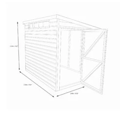 Shire Security Cabin 10x10 Ft Pent Shiplap Wooden Shed With Floor - Assembly Service Included -Outdoor Garden shire security cabin 10x10 ft pent shiplap wooden shed with floor assembly service included5019804112234 04t