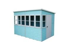 Shire Sun 10x6 Glass Pent Shiplap Wooden Summer House - Base Not Included
