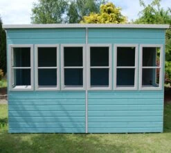 Shire Sun 10x6 Glass Pent Shiplap Wooden Summer House - Base Not Included -Outdoor Garden shire sun 10x6 glass pent shiplap wooden summer house base not included5019804112050 02i