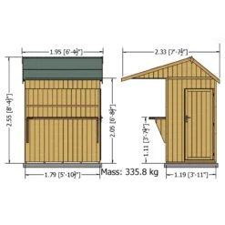 Shire Timber Bar Shiplap Wooden 6x4 Apex Garden Storage - Assembly Service Included -Outdoor Garden shire timber bar shiplap wooden 6x4 apex garden storage assembly service included5019804118946 01t bq