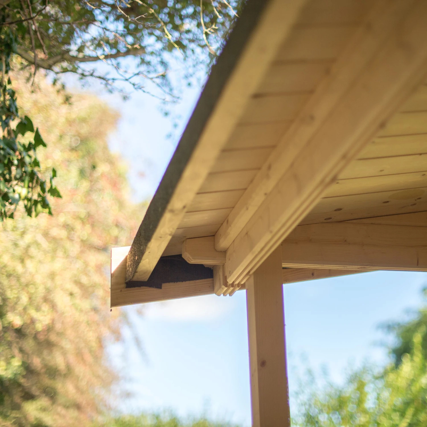 Shire Twyford 16x17 Ft Toughened Glass Apex Tongue & Groove Wooden Cabin With Felt Tile Roof 11 Shire Twyford 16x17 Ft Toughened Glass Apex Tongue & Groove Wooden Cabin With Felt Tile Roof - Image 9