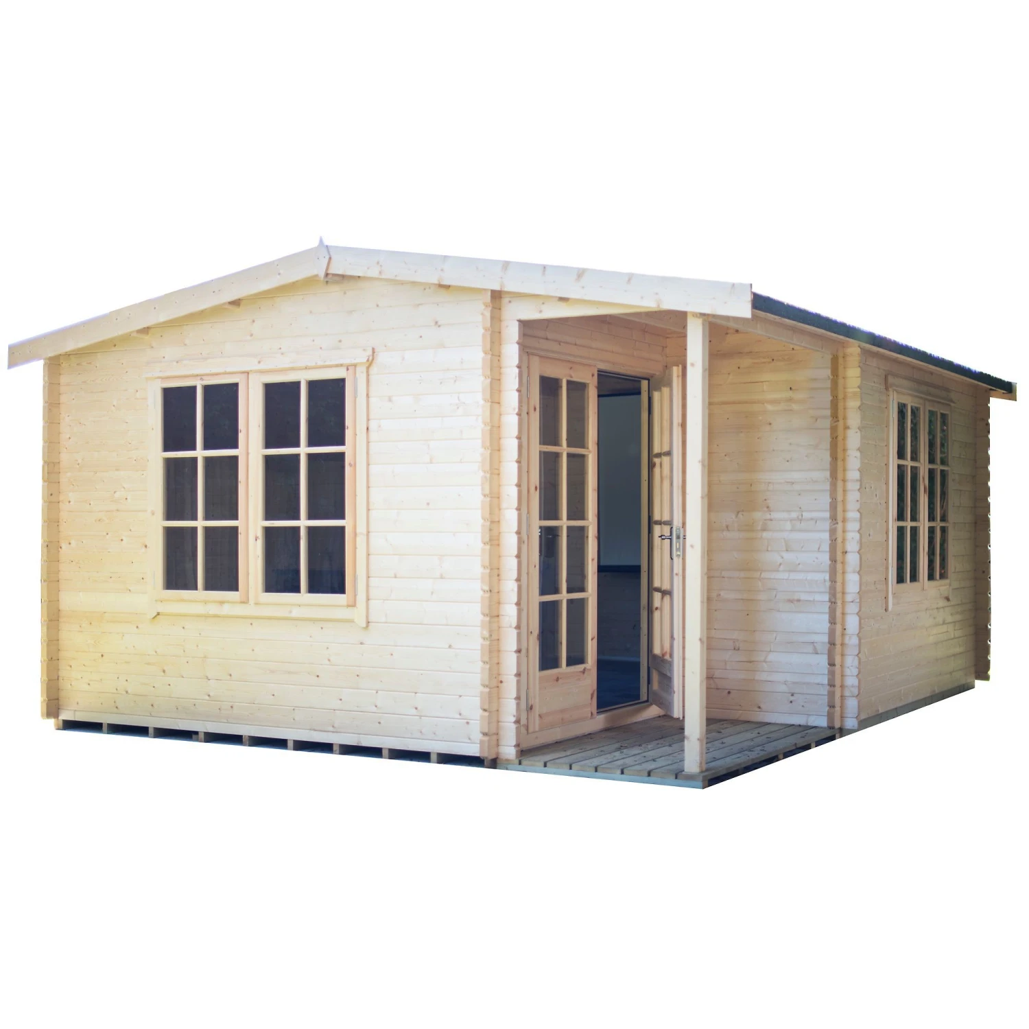 Shire Twyford 16x17 Ft Toughened Glass Apex Tongue & Groove Wooden Cabin With Felt Tile Roof 3 Shire Twyford 16x17 Ft Toughened Glass Apex Tongue & Groove Wooden Cabin With Felt Tile Roof