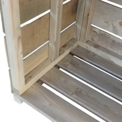 Shire Wooden Tall Log Store -Outdoor Garden shire wooden tall log store5060490131221 36c bq