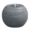 Solar-powered Spherical Water Feature (H)30cm -Outdoor Garden solar powered spherical water feature h 30cm5053844311899 01c bq