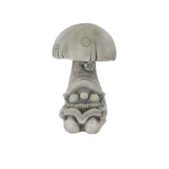 Terrastyle Grey Ceramic Gnome Garden Ornament (H)31cm -Outdoor Garden terrastyle grey ceramic gnome garden ornament h 31cm5021346520095 37c bq