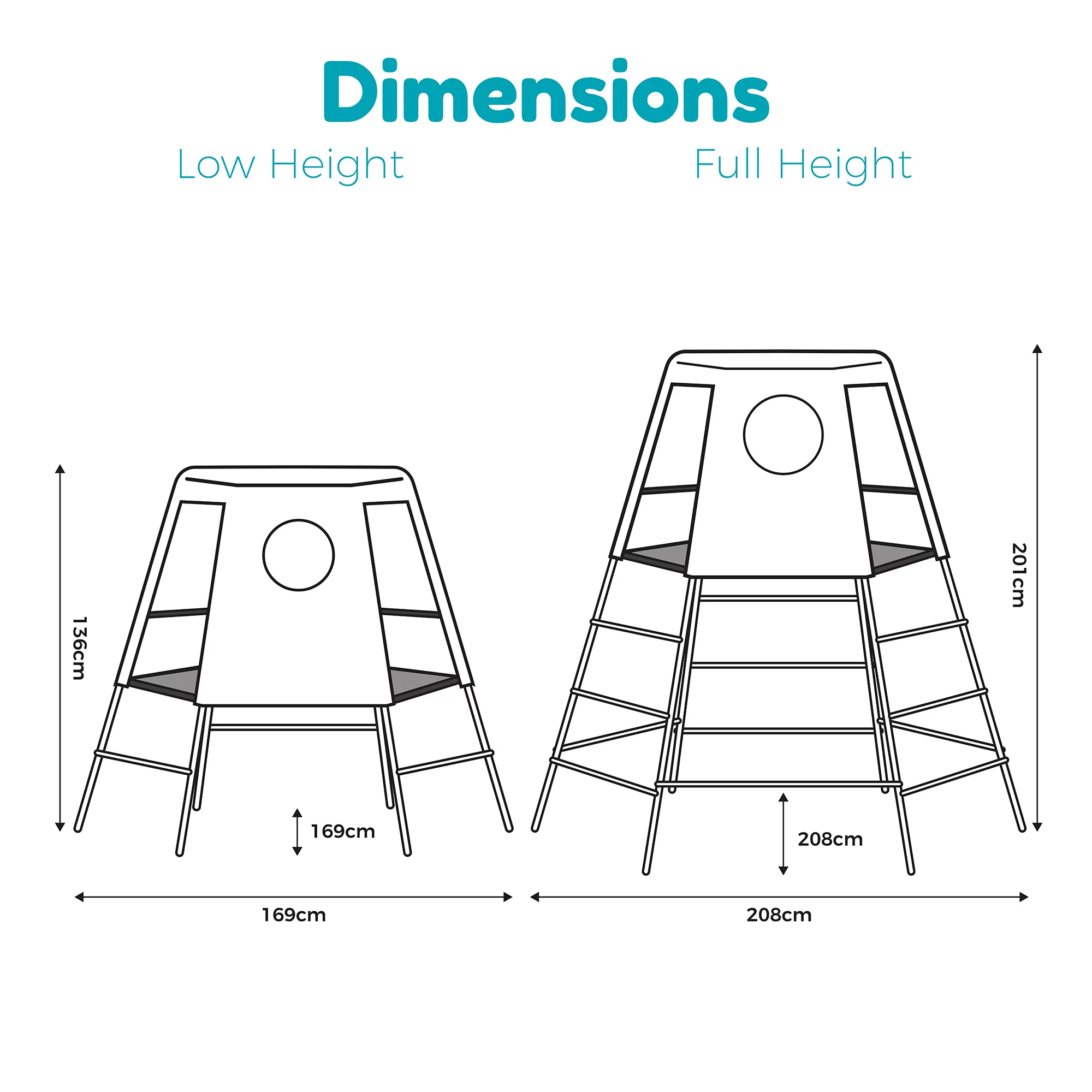 TP Toys Explorer Blue Metal Climbing Frame With Jungle Run 9 TP Toys Explorer Blue Metal Climbing Frame With Jungle Run - Image 7