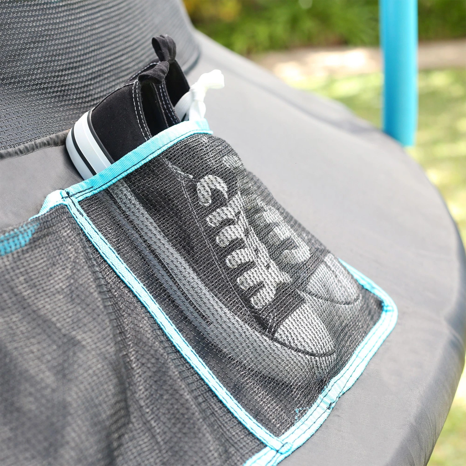 TP Toys Genius Black & Blue 10 Ft Trampoline 6 TP Toys Genius Black & Blue 10 Ft Trampoline - Image 4