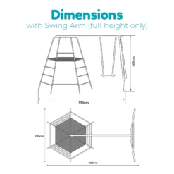 TP Toys Playhouse With Swing -Outdoor Garden tp toys playhouse with swing5021854918520 02t bq