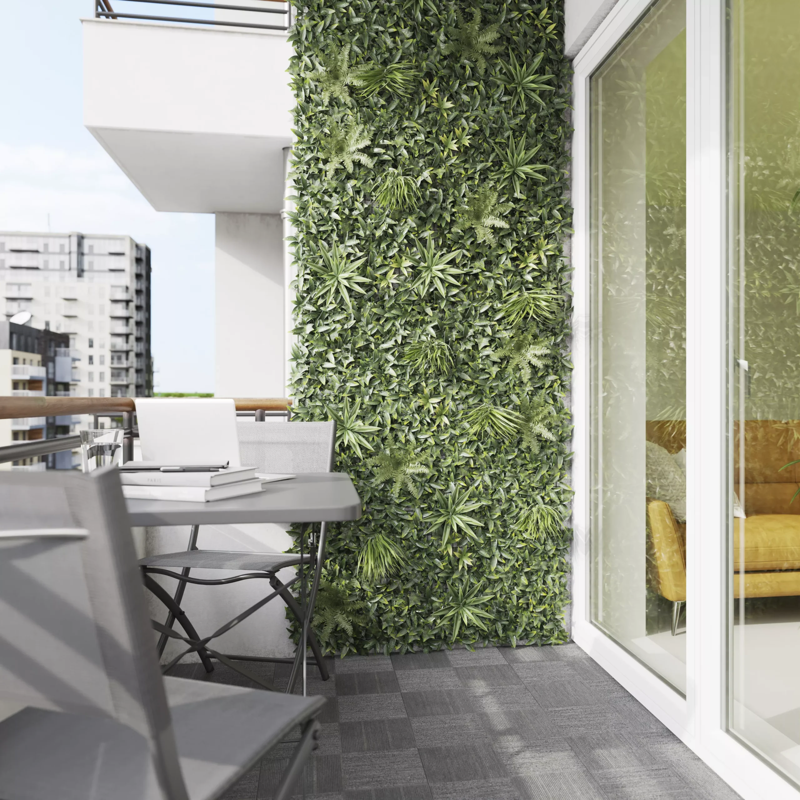 Vertical Square Artificial Plant Wall, (H)1m (W)1m 8 Vertical Square Artificial Plant Wall, (H)1m (W)1m - Image 6