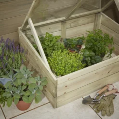 Verve Softwood Coldframe 37cm(H) 93cm(W) -Outdoor Garden verve softwood coldframe 37cm h 93cm w 5059340328997 01i