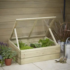 Verve Softwood Coldframe 37cm(H) 93cm(W) -Outdoor Garden verve softwood coldframe 37cm h 93cm w 5059340328997 02i