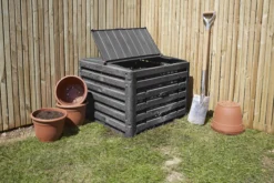 Verve Wood Effect Composter 400L -Outdoor Garden verve wood effect composter 400l5063022039118 02i