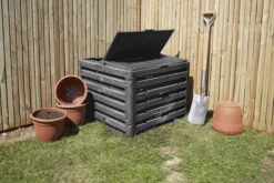 Verve Wood Effect Composter 400L -Outdoor Garden verve wood effect composter 400l5063022039118 03i