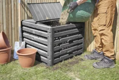 Verve Wood Effect Composter 400L -Outdoor Garden verve wood effect composter 400l5063022039118 07i