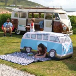 Volkswagen Blue Camper Van Pop Up Tent 23 Volkswagen Blue Camper Van Pop Up Tent -Outdoor Garden volkswagen blue camper van pop up tent5031470224875 10i bq