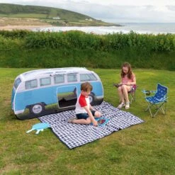 Volkswagen Blue Camper Van Pop Up Tent 25 Volkswagen Blue Camper Van Pop Up Tent -Outdoor Garden volkswagen blue camper van pop up tent5031470224875 12i bq