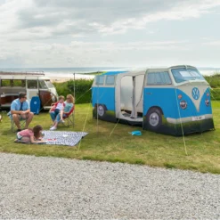 Volkswagen Blue Camper Van Quick Pitch Tent -Outdoor Garden volkswagen blue camper van quick pitch tent5031470224837 05i bq