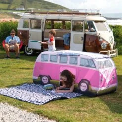 Volkswagen Pink Camper Van Pop Up Tent 21 Volkswagen Pink Camper Van Pop Up Tent -Outdoor Garden volkswagen pink camper van pop up tent5031470224899 09i bq