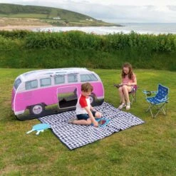 Volkswagen Pink Camper Van Pop Up Tent 23 Volkswagen Pink Camper Van Pop Up Tent -Outdoor Garden volkswagen pink camper van pop up tent5031470224899 12i bq