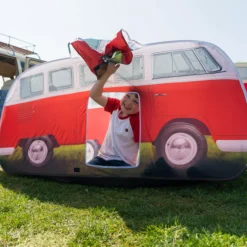 Volkswagen Red Camper Van Pop Up Tent -Outdoor Garden volkswagen red camper van pop up tent5031470224868 09i bq
