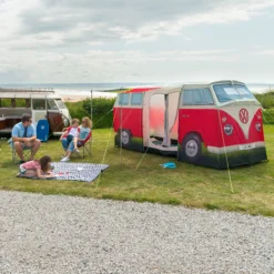 Volkswagen Red Camper Van Quick Pitch Tent -Outdoor Garden volkswagen red camper van quick pitch tent5031470224820 05i bq