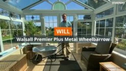 Walsall Premier Plus Metal Wheelbarrow 120L -Outdoor Garden walsall premier plus metal wheelbarrow 120l5036610002016 UGC en bq