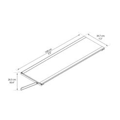 Yukon White Internal Shelf Kit (W)1040mm (D)347mm -Outdoor Garden yukon white internal shelf kit w 1040mm d 347mm7290108138344 01t BQ